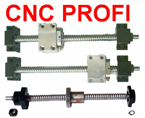 CNC Präzision Kugelumlaufspindel, -Mutter, -Stuetzen