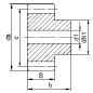 Preview: Gear straight toothed module M1,5 - 34 teeth - boring fi 14