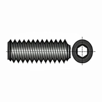 Madenschrauben / Stiftschrauben / Gewindestifte - geschwärzt M4x5 mm