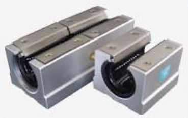 Shaft slide for shafts with support and linear bearing fi 20