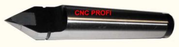 Fixed precision dead center lathe tool MK1 - carbide half notched