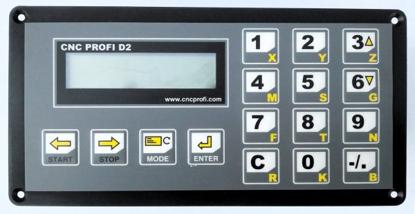 Controller CNC Profi D2- 02 für 2 Achse  mit 10 Transistor-Ausgänge und Inverter-Steuerung