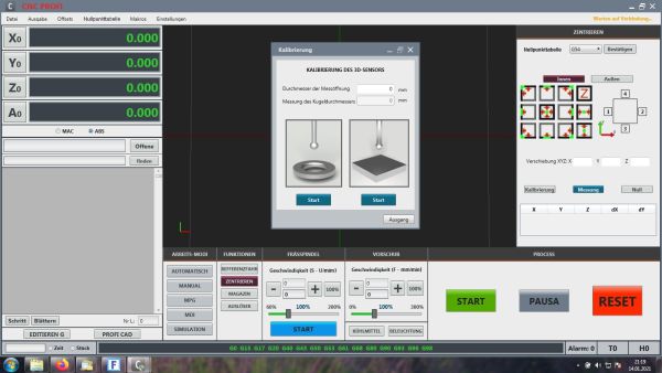 CNC control - Profi D5 Mill - for 4 axes - LAN connection with PC software
