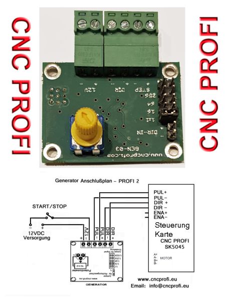 Profi-Impuls-Generator Controller-Betrieb mit Potentiometer - Profi 02