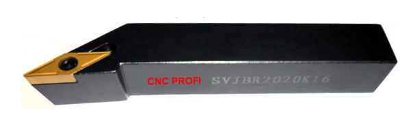 CNC PROFI - Drehstahl - SVJCR 16 - Klemmhalter 16 x 16 mm Rechts -  Wendeplattenhalter