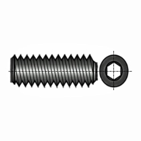 Madenschrauben / Stiftschrauben / Gewindestifte - geschwärzt M3x5 mm