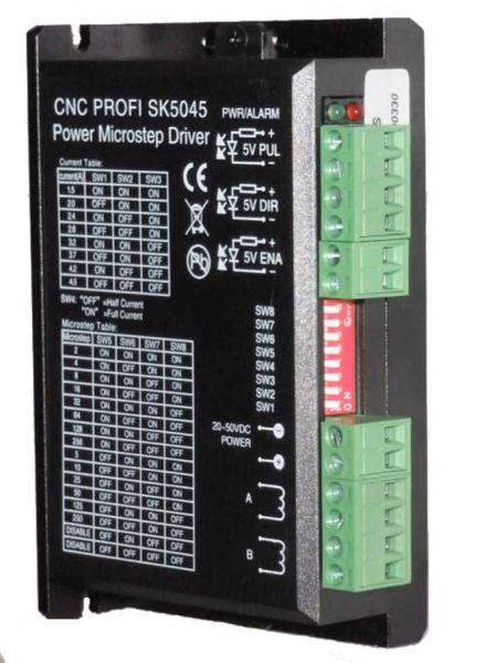 Motoren-Steuerung Endstufe für 1 Achse - SK5045 -1,5- 4,5 A / 20-50 VDC